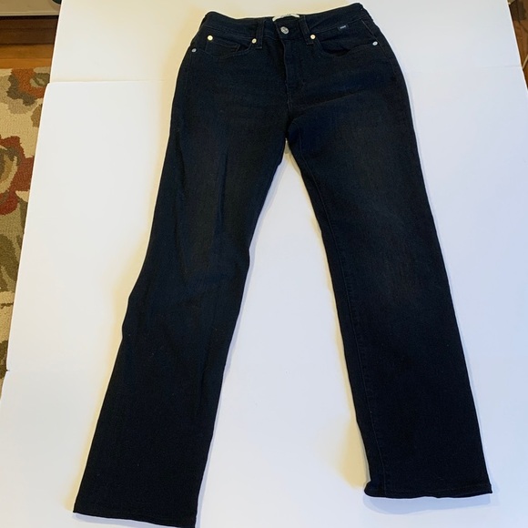 Mavi Jeans Black Kendra High-Rise Straight Leg Stretch Women’s Size 26 ~ Size 2 - Picture 1 of 7